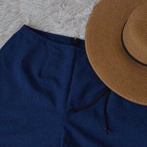 Vintage 90s Navy Poly Trousers‎ size 9/10 | 29 waist